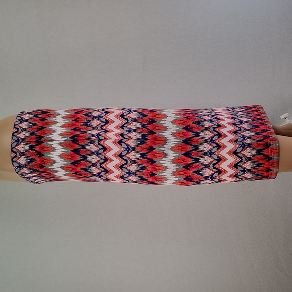 SEQUIN HEART Patterned Pencil Skirt Size L - Picture 5 of 14